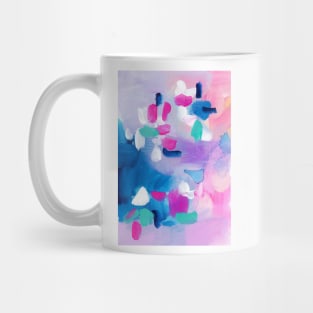 Modern Pastel Abstract Painting, Colorful Contemporary Painting 10 Mug